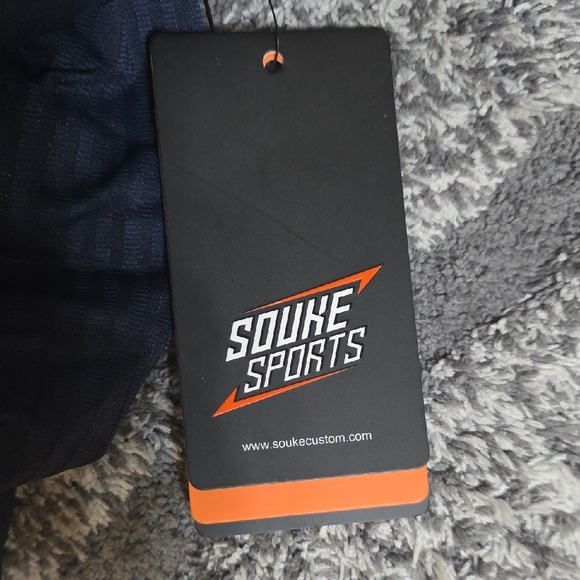 Men's Navy Cycling Athletic Shorts - Picture 2 of 3